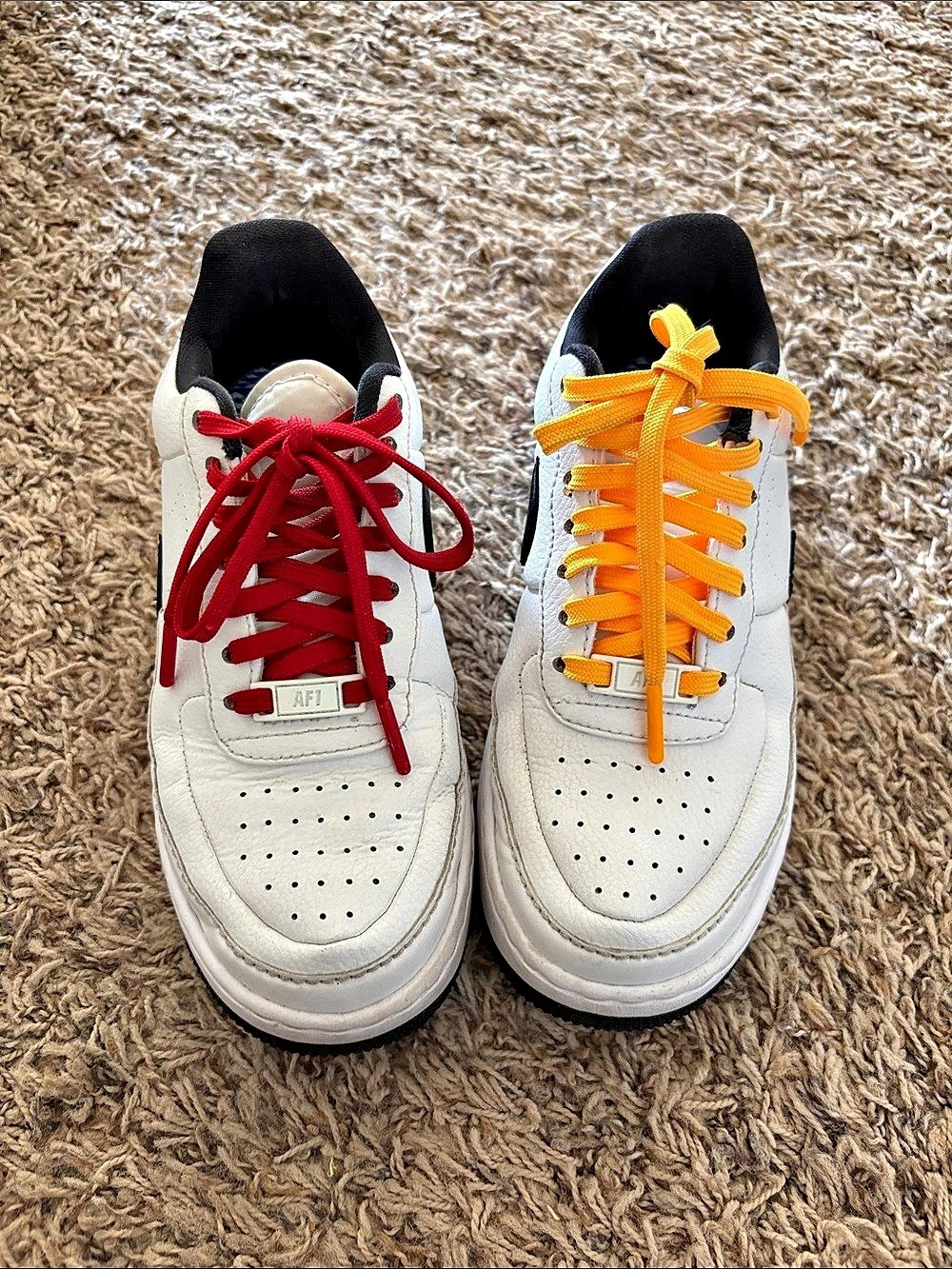 Nike Air Force 1 Custom Multicolor Lace Sneakers